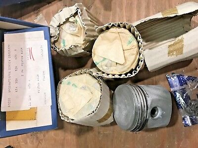 12A673 – 4 x Complete set Piston assy dished 8.3 MINI 998cc to 1979
